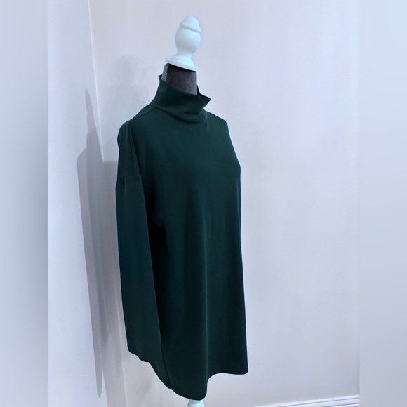 Emerson Fry Dresses & Skirts - Emerson Fry Green Edie Turtleneck Dress With Back Neck Zipper Size Xs
